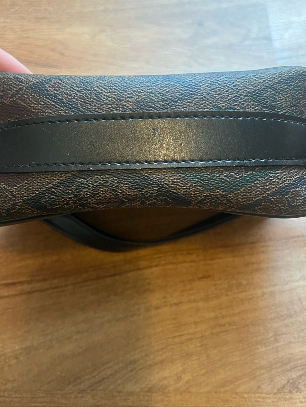 Liz Claiborne Brown and Black Patterned Crossbody Bag - Picture 4 of 7